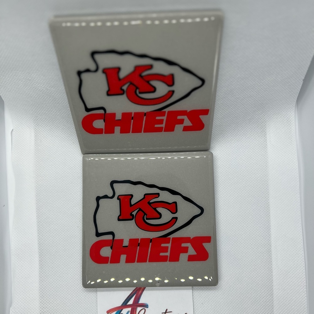 Custom Kansas City Chief Coasters
